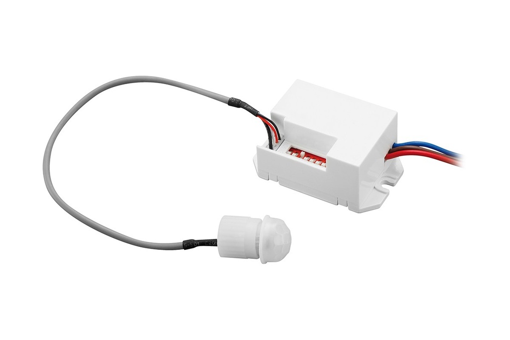 Датчик руху з регулюванням чутливості сутінків GTV CR-CR7000-00, 800W, IP20, 360⁰, CR-7 micro, білий