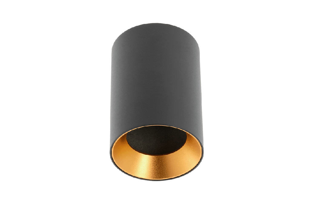 Світильник GTV AERO, алюміній, 70x100, IP20, круглий, чорний