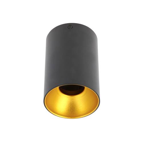 Світильник GTV TENSA, алюміній, 96x140, IP20, GU10, круглий, чорний