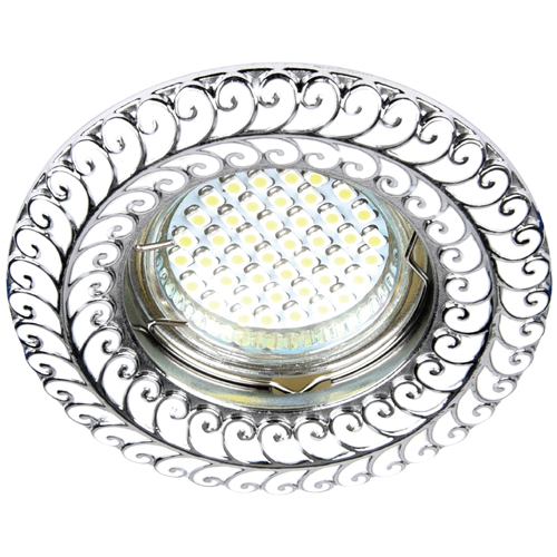 [5385] Вбудований світильник Feron DL6034 під лампу хром