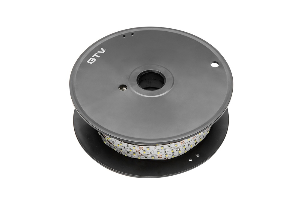 LED Стрічка GTV Flash 3528, 300 LED, 3200К, 24W/5м, ІР20, 8мм, 50м, 12V