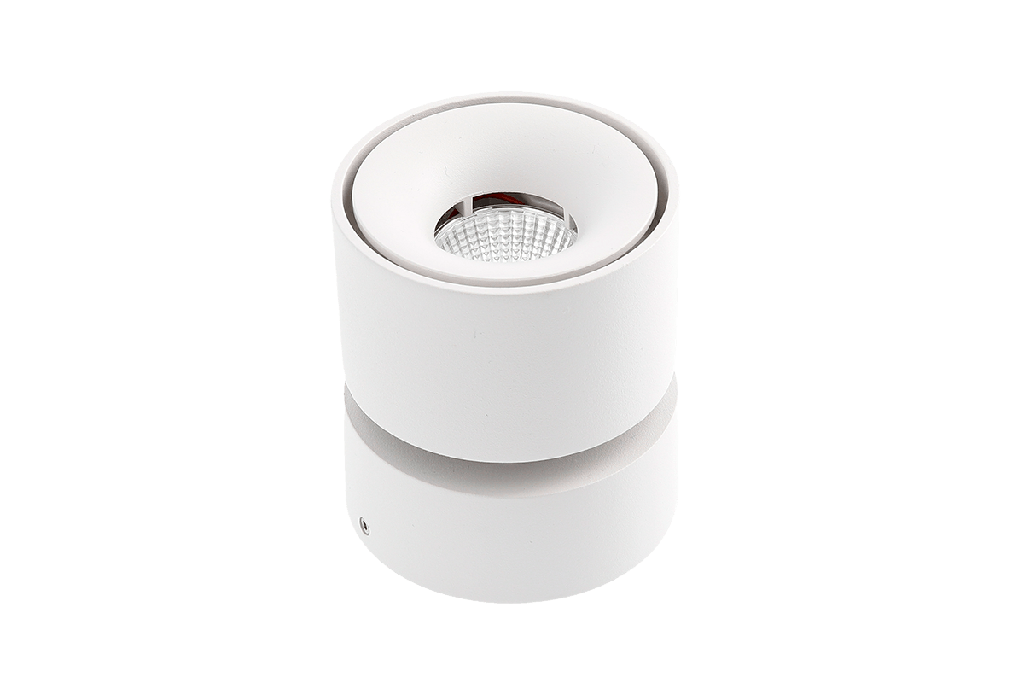 Світильник GTV LED BIANCO, 8W, IP20, 4000K, 75х84,круг, білий, з нахилом