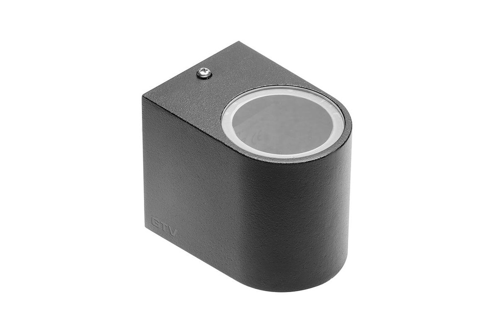 Світильник настінний GTV TIAGO (одинарний), max.35W, GU10, IP54, чорний, овал