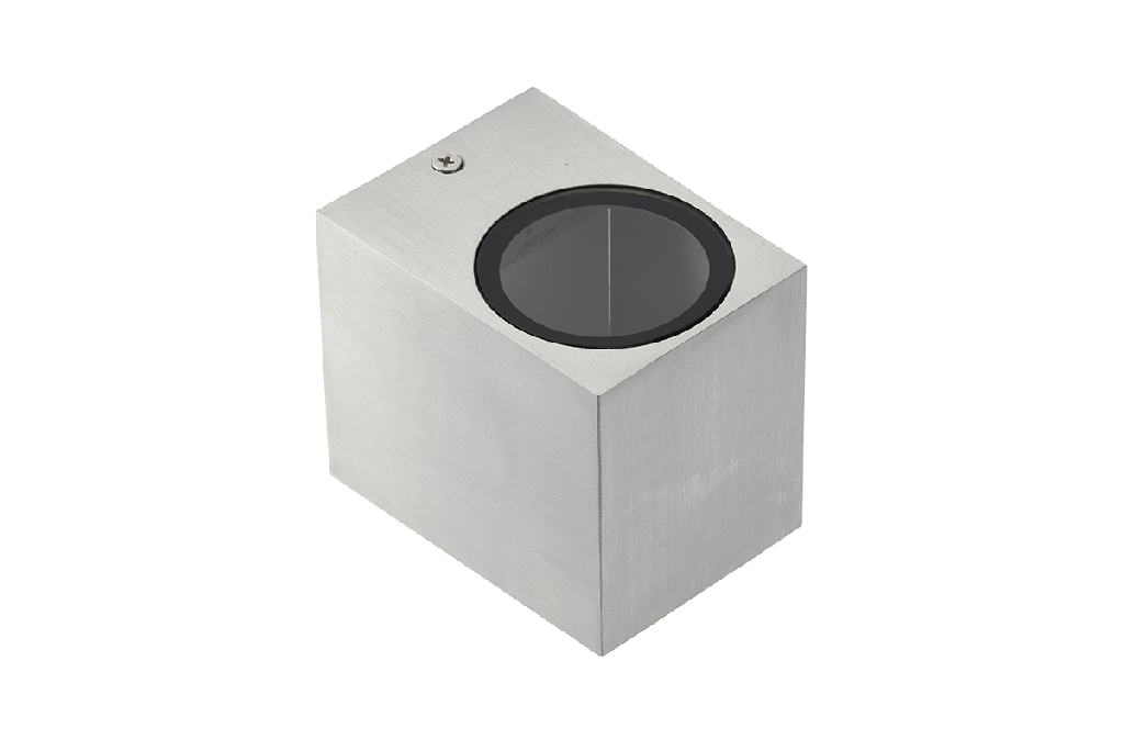 Світильник настінний GTV TIAGO (одинарний), max.35W, GU10, IP54, сірий, квадрат