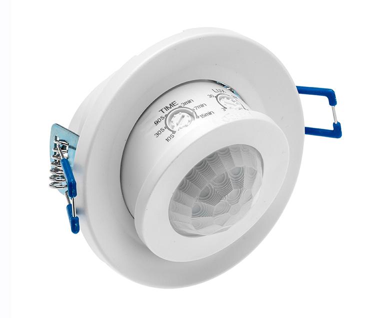 Датчик руху (врізний) GTV CR-CR15000-00, max.800W, IP20, 360⁰, R-8м