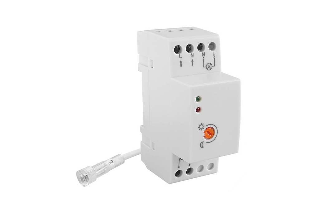 Датчик сутінковий GTV CZ-1, max.4800W, IP65, 20A, працює з LED, білий корпус (CZ-CZ1000-00)