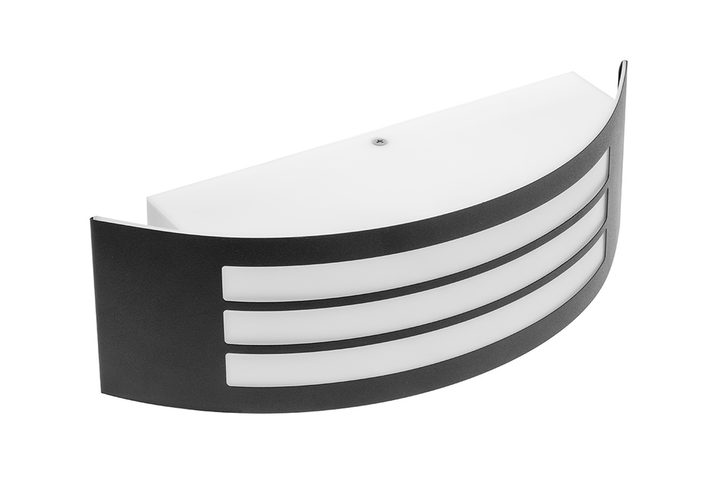 Світильник настінний GTV Astrit E27, max.14W, IP54, чорний