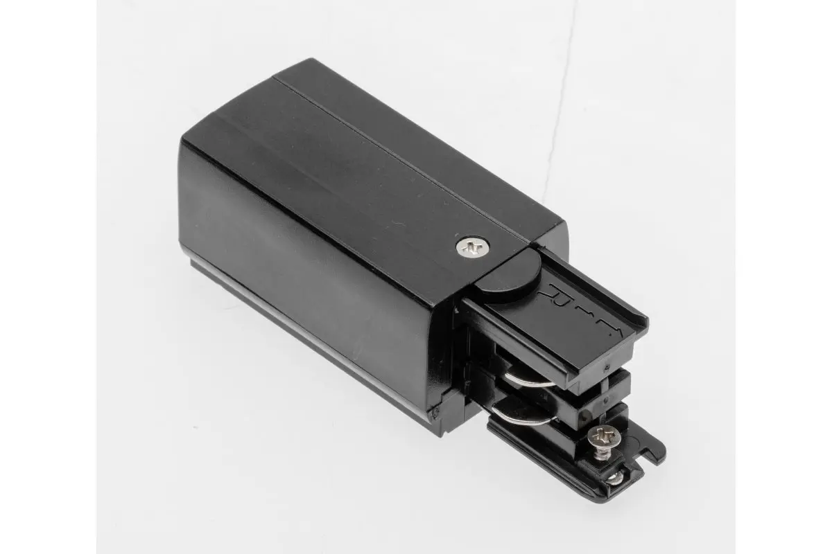 Наконечник підведення живлення для шинопроводу GTV (3-фазний) 98x35мм, правий, чорний