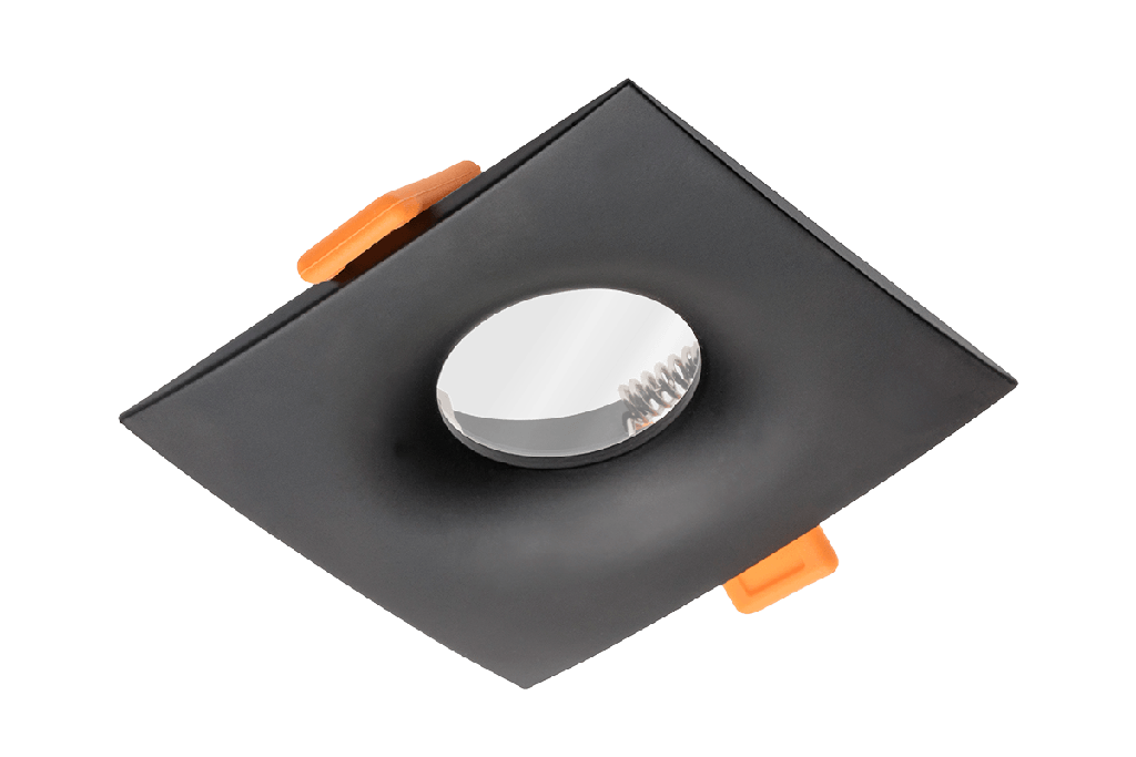 Світильник врізний точковий GTV ALESSIO, IP54, квадрат, чорний (OP-ALSKW-00)