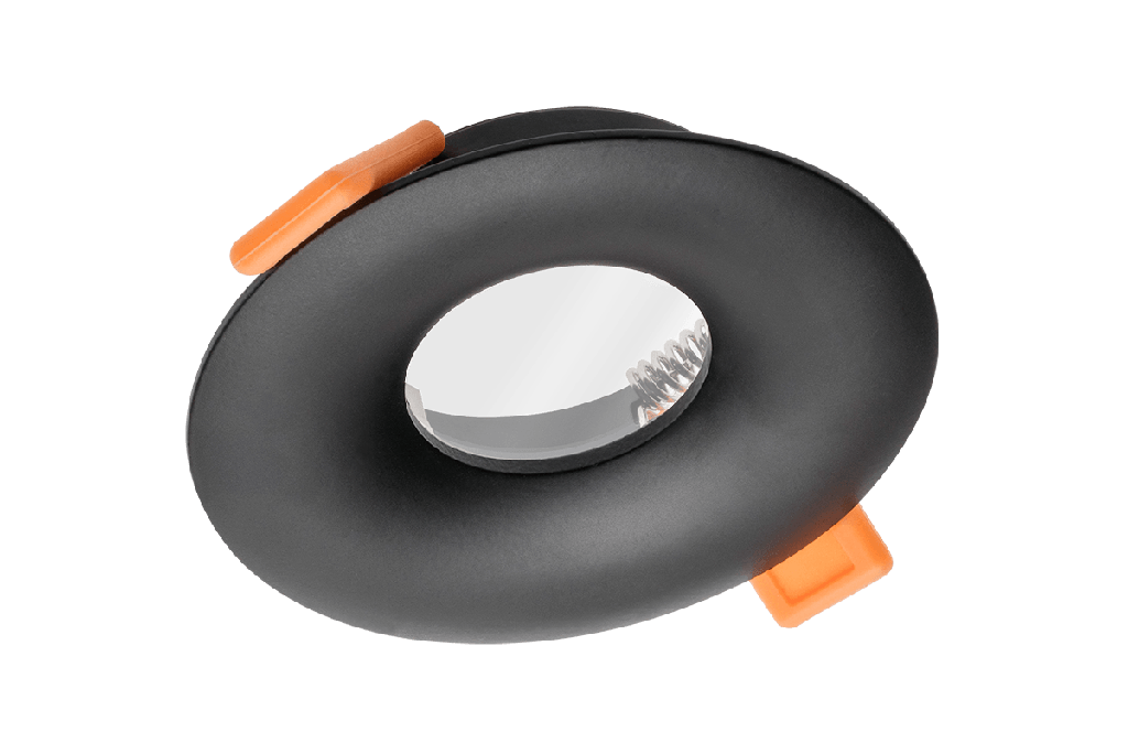 Світильник врізний точковий GTV ALESSIO, IP54, круглий, чорний (OP-ALSOK-00)