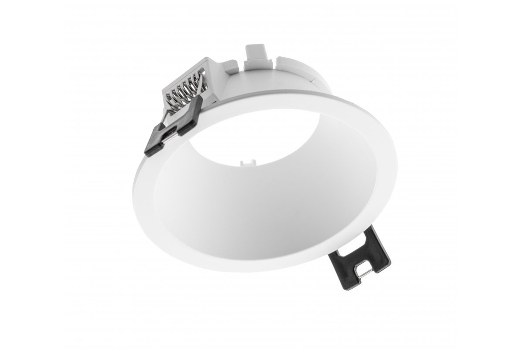 Стельовий точковий світильник GTV KERLA, IP20, круглий, Ø85х36мм, білий (пластик)