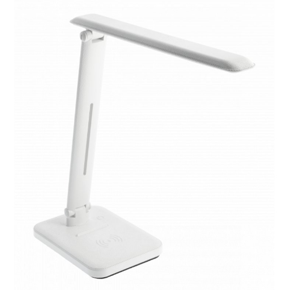 Настільна лампа з індукційною зарядкою GTV IZUKA LED, 6W, CCT, біла, працює від power bank (LB-IZK6WCCT-00)