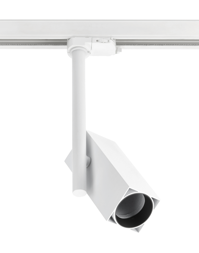 Світильник трековий GTV GROSSO, GU10, max.20W, IP20, квадрат, білий (XLD-GRSGU10KB-NB)