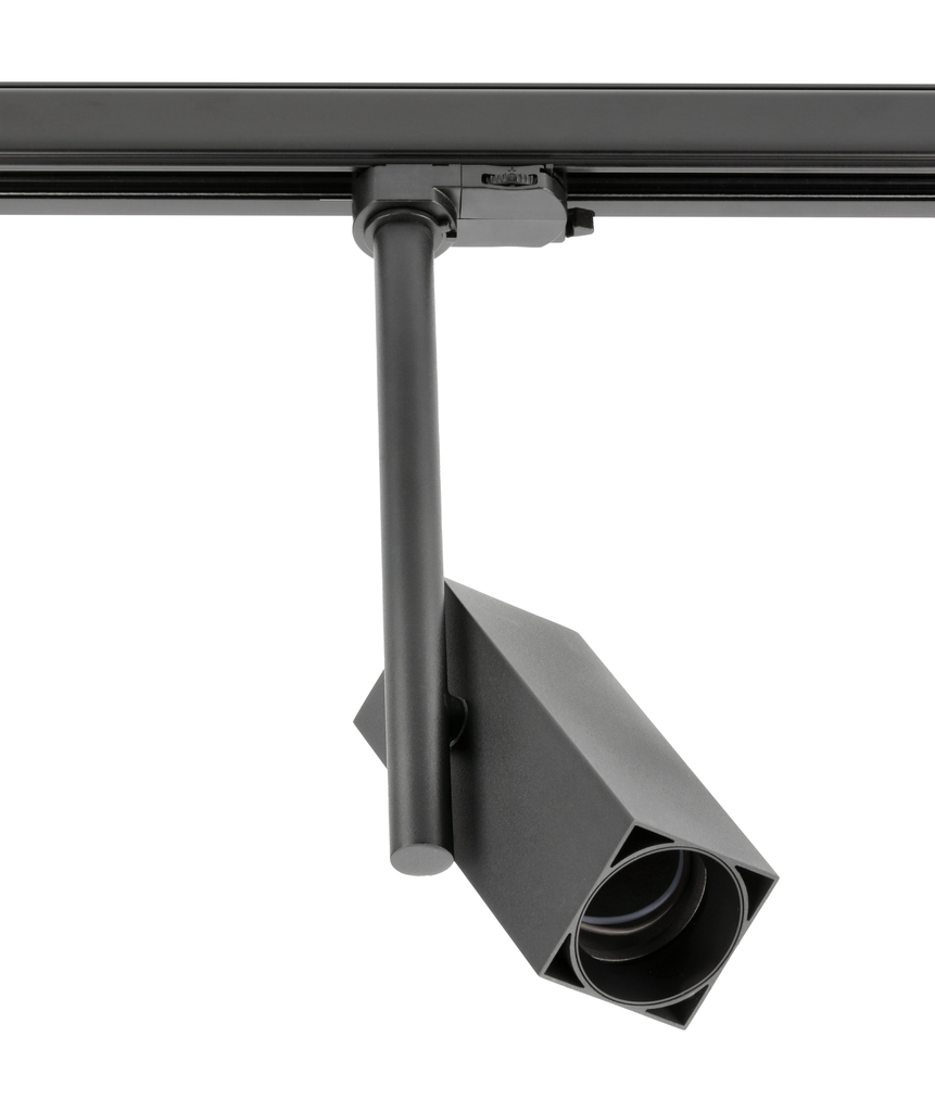 Світильник трековий GTV GROSSO, GU10, max.20W, IP20, квадрат, чорний (XLD-GRSGU10KC-NB)