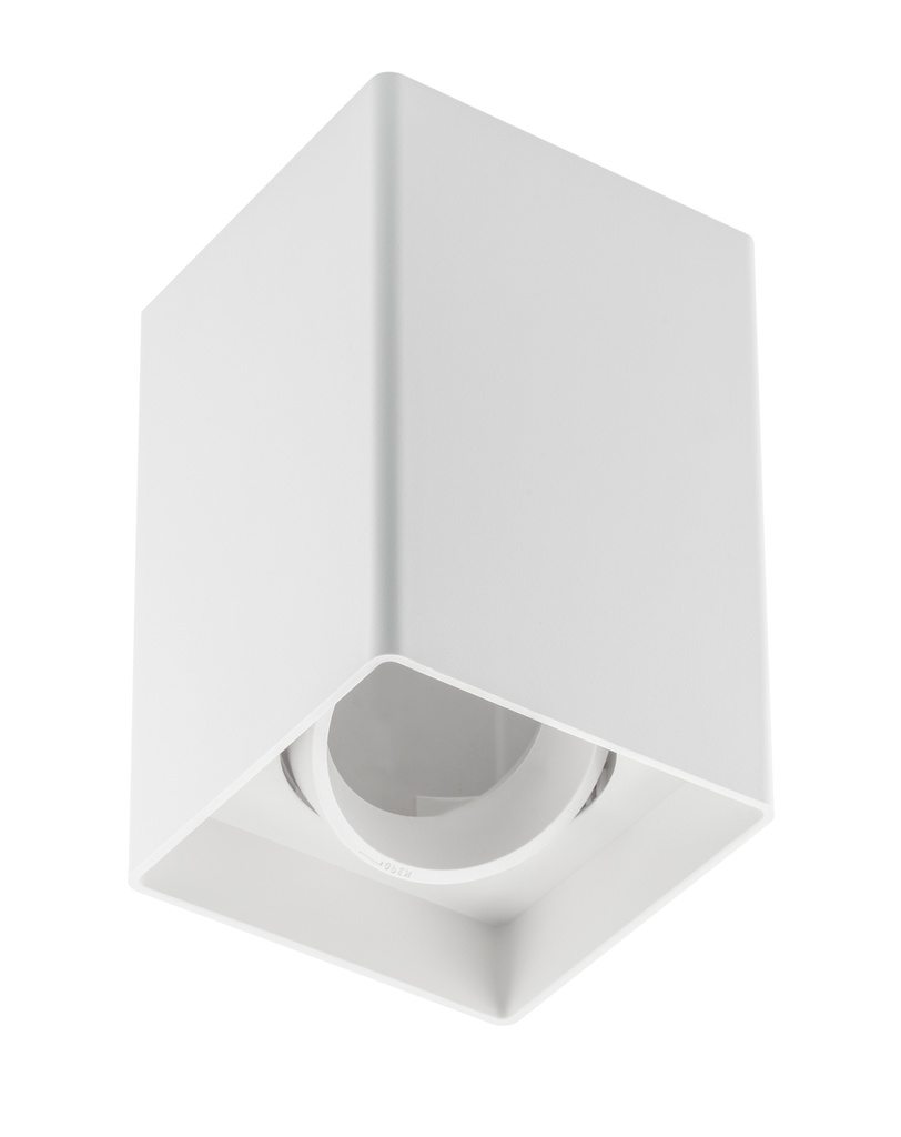 Світильник GTV RESTO, 80x80x125mm, IP20, max.20W, квадрат, білий (пластик) (OS-RST8080KW1-10)