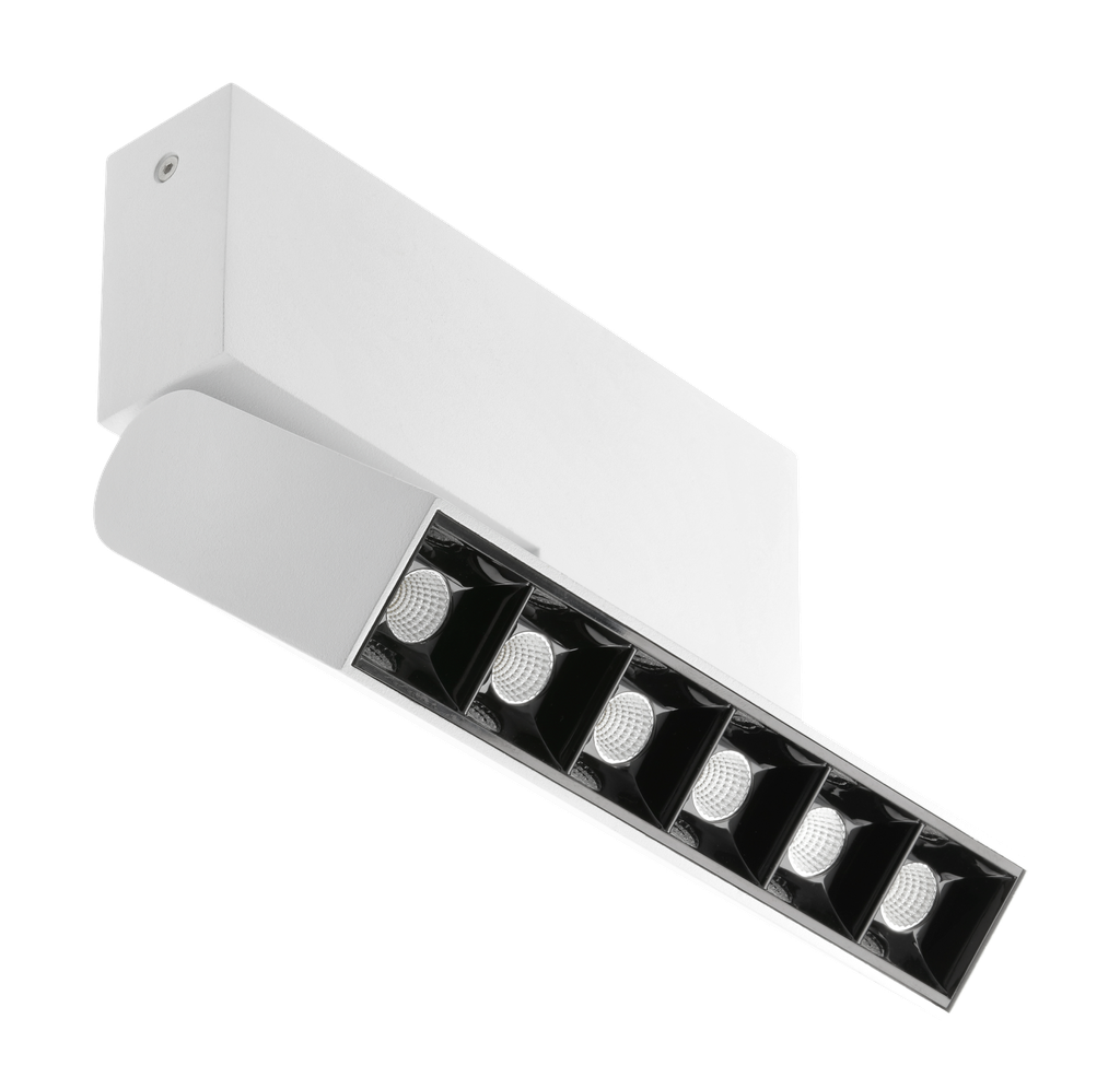 Світильник 18W LED GTV SIERRA 3 роки гарантії, IP20, 4000K, 48°, білий (LD-SRA18WB-NB)