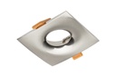 Світильник врізний точковий GTV AURORA, IP20, квадратний, срібний