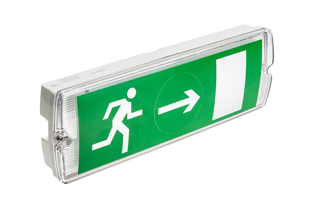 Світильник аварійний акумуляторний GTV SAHER-3 LED DUO, 3W, 6400K, IP65, 3 год. (дворежимний) (LD-SAHER3-DUO)