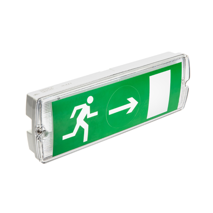 Світильник аварійний акумуляторний GTV SAHER-1 LED DUO, 3W, 6400K, IP65, 1 год. (дворежимний) (LD-SAHER1-DU)