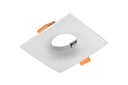 Світильник врізний точковий GTV AURORA, IP20, квадратний, білий