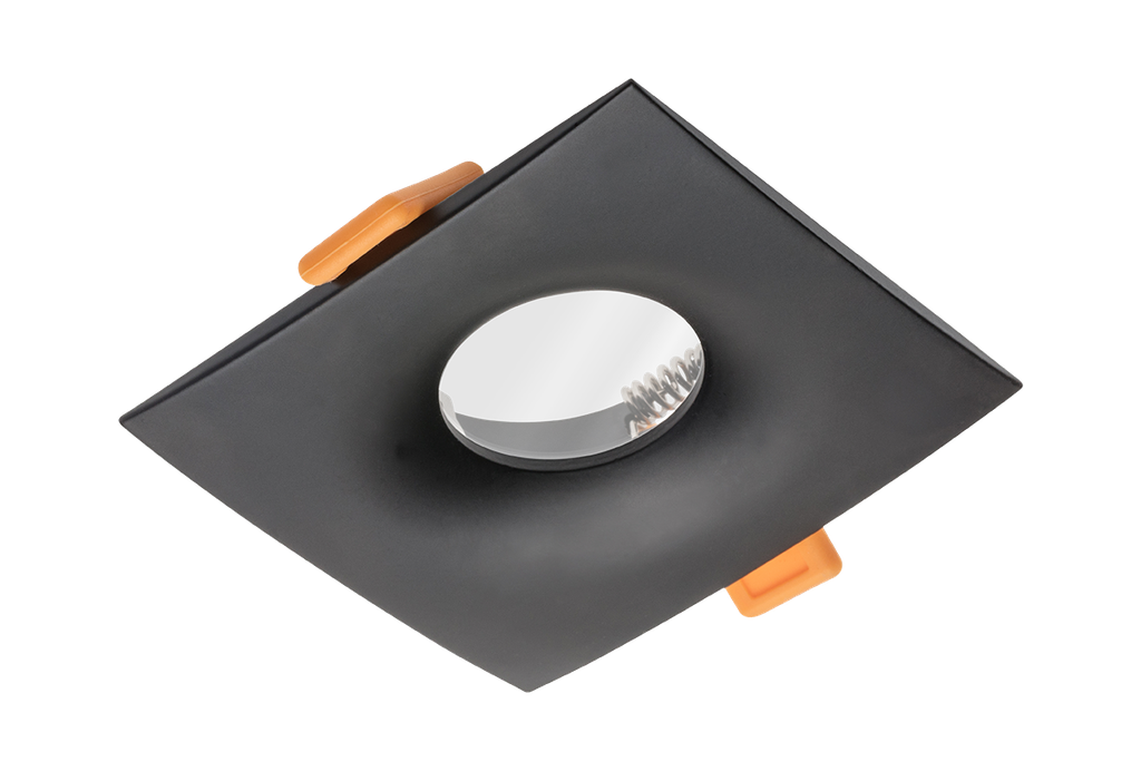 Світильник врізний точковий GTV AURORA, IP20, квадратний, чорний (OP-AURKWC-00)