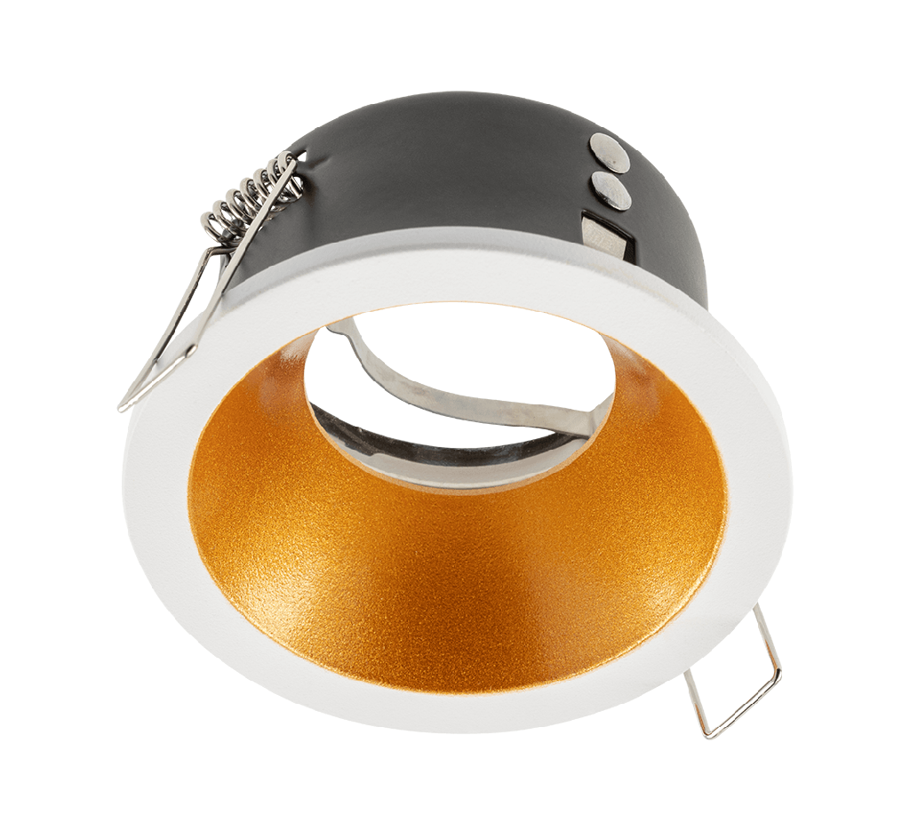 Світильник врізний точковий GTV ELVA, IP54, Ø85x45mm, білий/мідь (OP-ELVAOBM-13)