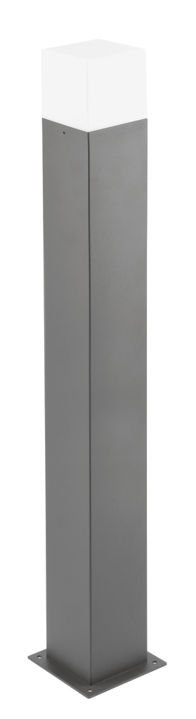 Світильник садовий GTV LARGO-P 80, E27, MAX.15W, IP44, стовпчик, графіт (OS-LARGP80-30)