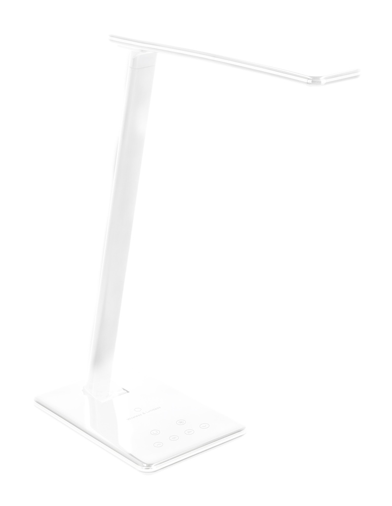 Настільна лампа з індукційною зарядкою GTV Tritton, 6W, 4-CCT, USB, Біла, працює від power bank (LB-TRIT6W-00-DEC)