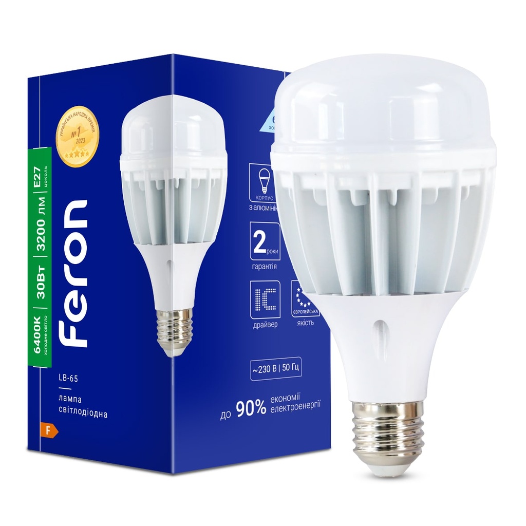 [5572] Світлодіодна лампа Feron LB-65 30Вт E27 6400K
