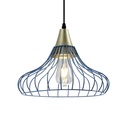 Підвісний світильник GTV decor LOTTE, d33cm, синій (OS-LOT-25-DEC)