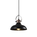 Підвісний світильник GTV decor MEES, E27, IP20, d30cm, чорний (OS-MEES-10-DEC)