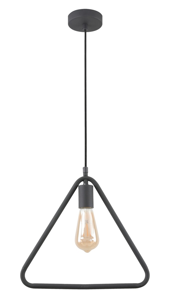 Підвісний світильник GTV decor GIJA, E27, max.40W, IP20, чорний (OS-GI-E27-10-DEC)