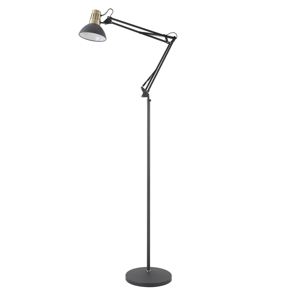 Торшер GTV decor ARTEMIA, 1xE27, max.40W, IP20, Ø16,3cm, чорний (LP-ART-F-E27-10-DEC)