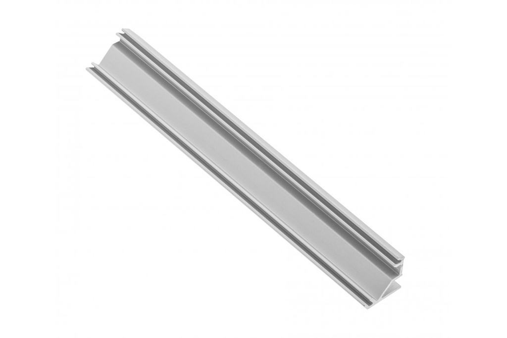 Профіль GTV GLAX для світлодіодної стрічки, кутовий накладний, 3 м