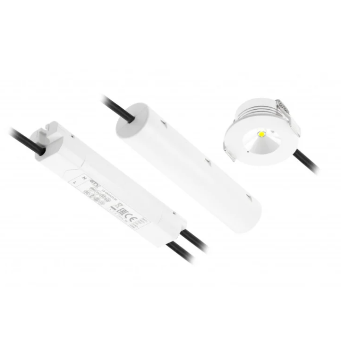 Світильник аварійний акумуляторний GTV OMAHA-3 LED, 3W, IP20, 3 год., 6400K (однорежимний) (LD-OMAH33-00)