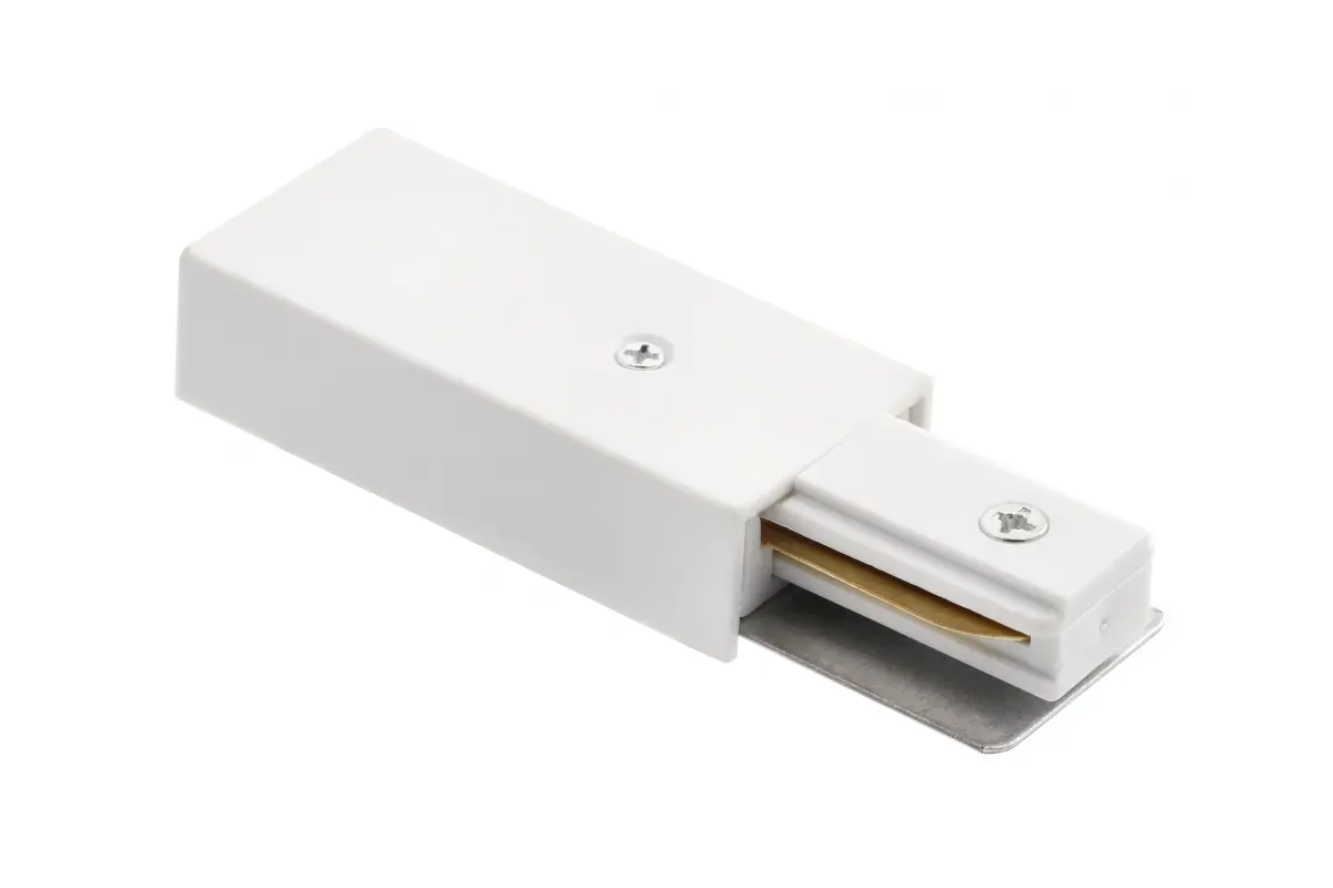 Наконечник живлення 1-фазний для шинопроводу GTV, білий