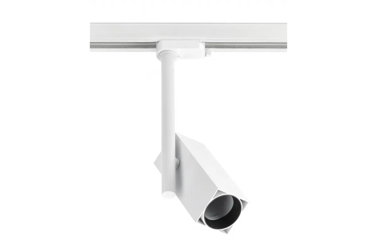 Світильник GTV трековий 1-фазний, GROSSO, GU10, max.20W, IP20, квадратний, білий (XLT-GRSGU10KB-NB)