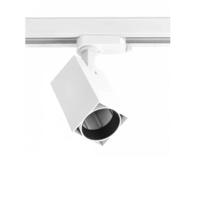 Світильник GTV трековий 1-фазний, LIMA, GU10, max.20W, IP20, квадратний, білий (XLT-LMAGU10KB-NB)
