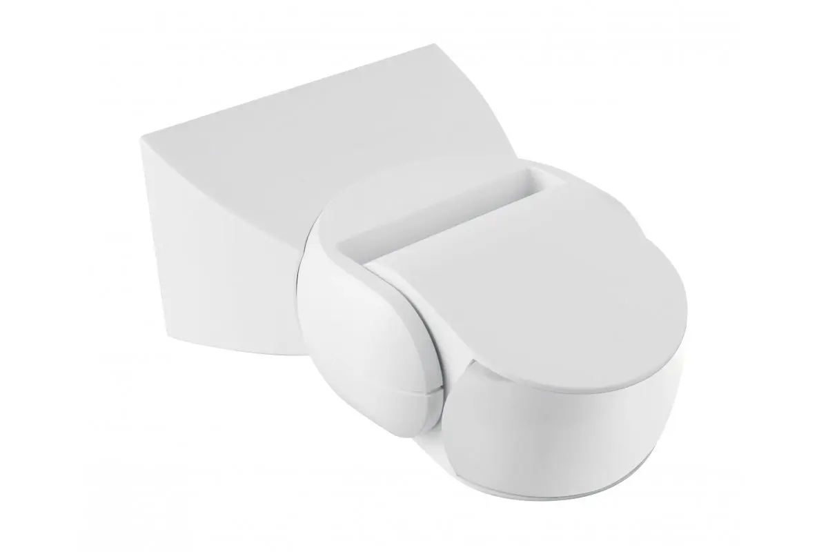 Датчик руху мікрохвильовий GTV CM-9, max.1200W, кут 180°, 5-15м, IP65, білий