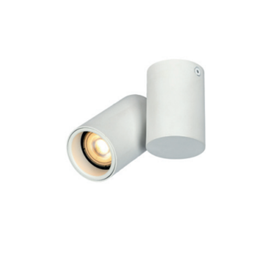 Світильник поворотний GTV LUPO, алюміній, IP20, 1*GU10, max. 50W, круглий, білий (OS-LUP-GU10-00)