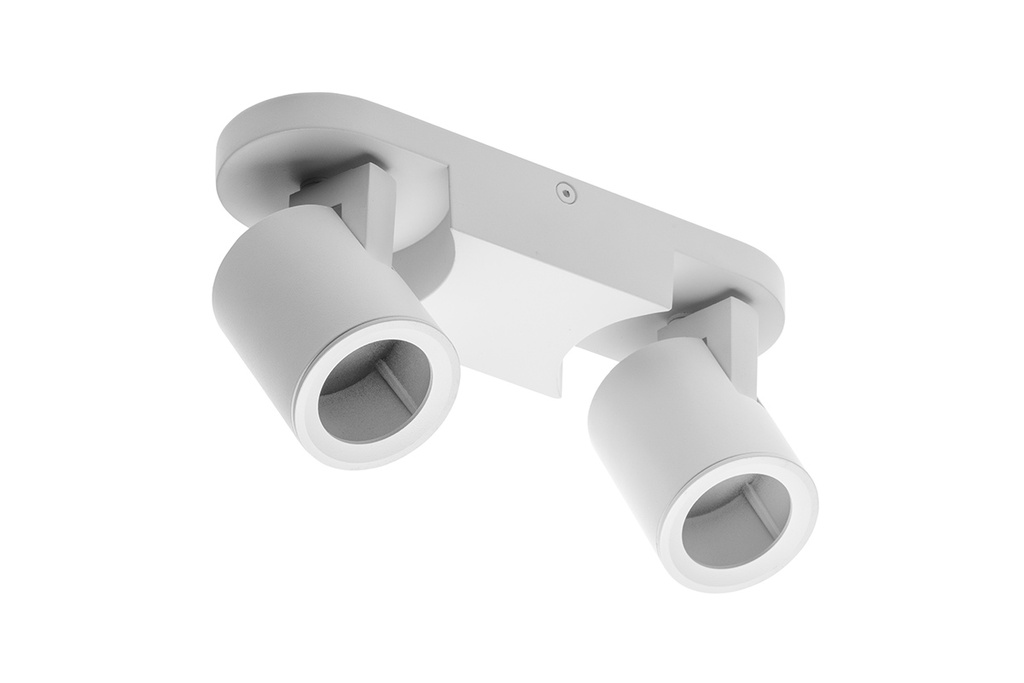 Світильник поворотний GTV BLINK II, GU10, max.20W*2, IP20, подвійний, білий (OS-BLND50W2-10)