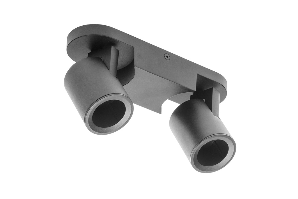 Світильник поворотний GTV BLINK II, GU10, max.20W*2, IP20, подвійний, чорний (OS-BLND50W2-00)