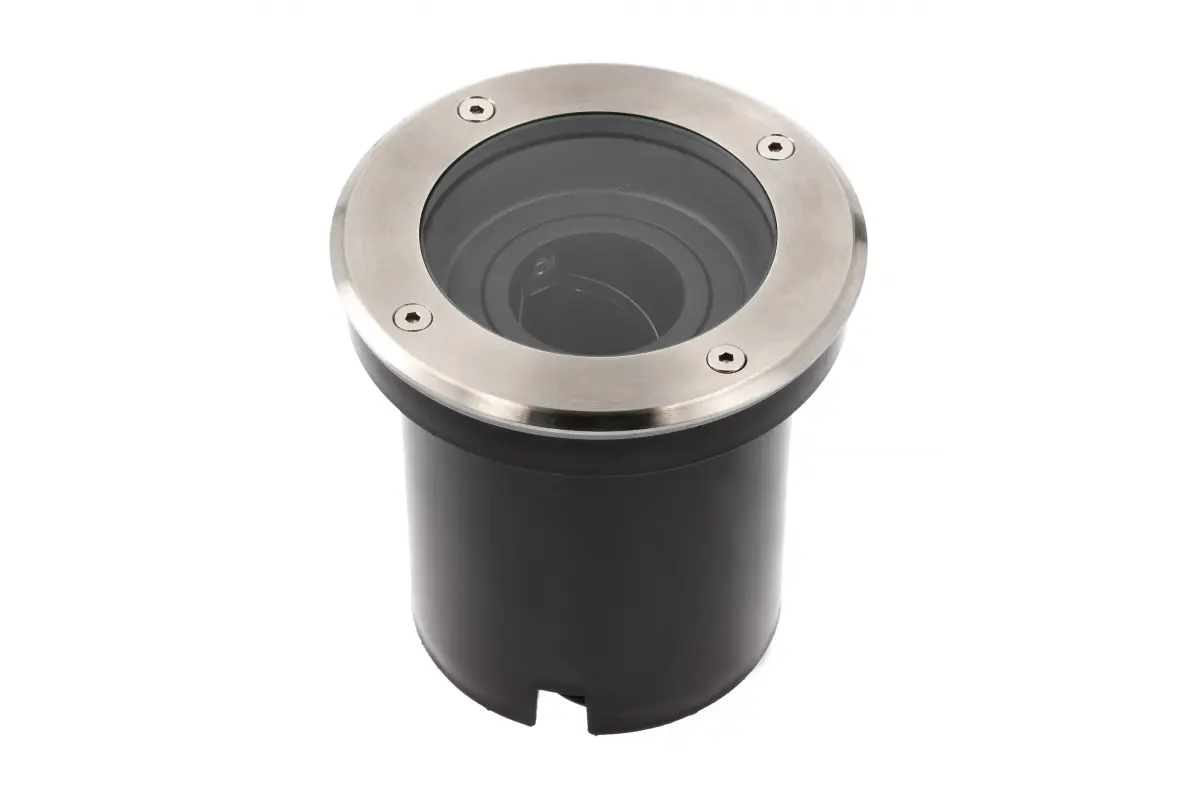 Наземний світильник GTV BETA-K з регулюванням напрямку світла, GU10, IP67, круглий, інокс