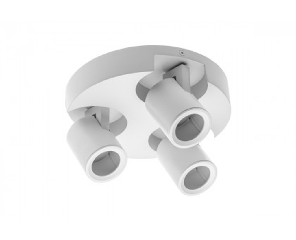 Світильник поворотний GTV BLINK II, GU10, max.20W*3, IP 20, потрійний, білий (OS-BLND50W3-10)