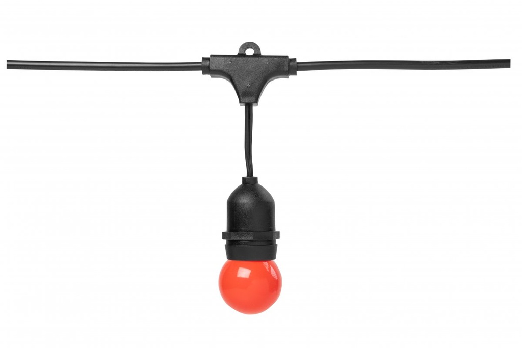 [6_21760] Садова гірлянда GTV 10м, AC220-240V, 50-60Hz, 10xE27, 2x0,75мм