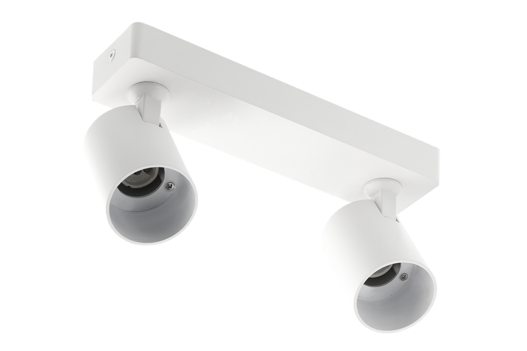 Світильник GTV SANTO BIS, алюміній, IP20, GU10, подвійний, круглий, білий (OS-SAN20WOK2B-10)