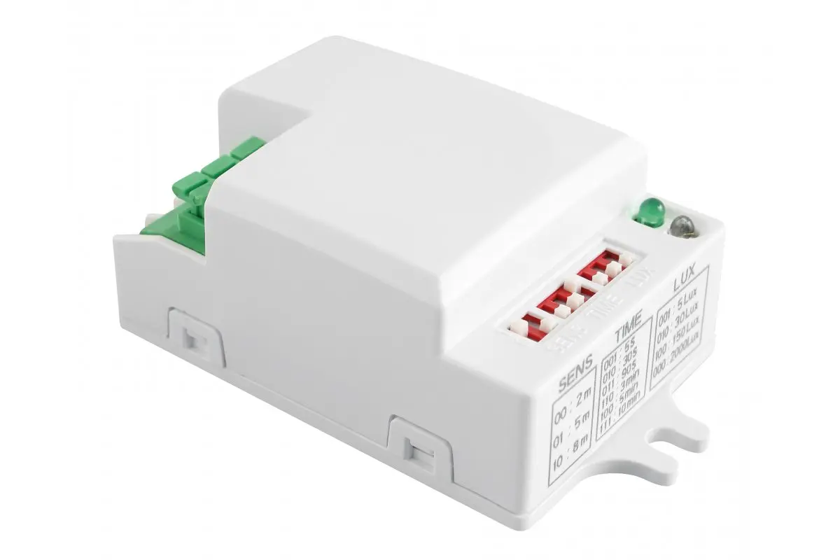 Мікрохвильовий датчик руху GTV SRC812 MINI2, max.500W, 360°, 2-8м, IP20 (AE-SRC812-MIN)