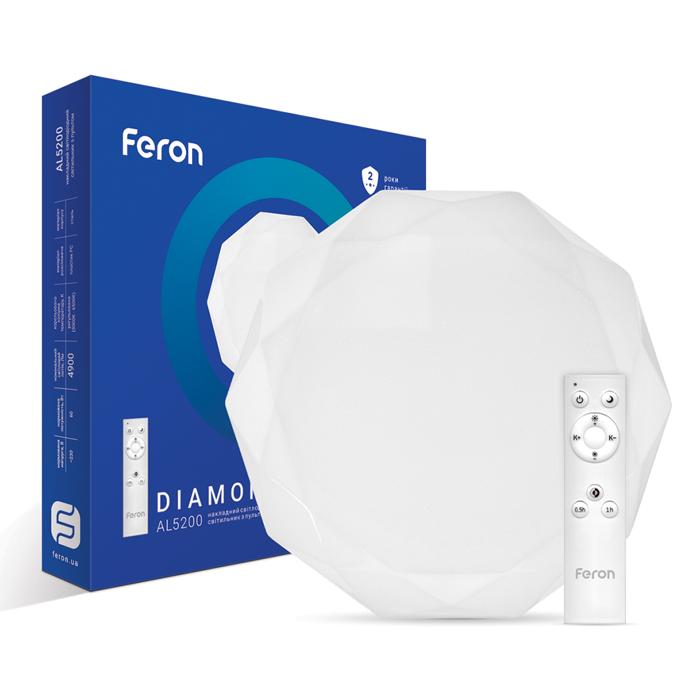 [5756] Світлодіодний світильник Feron AL5200 DIAMOND 60Вт