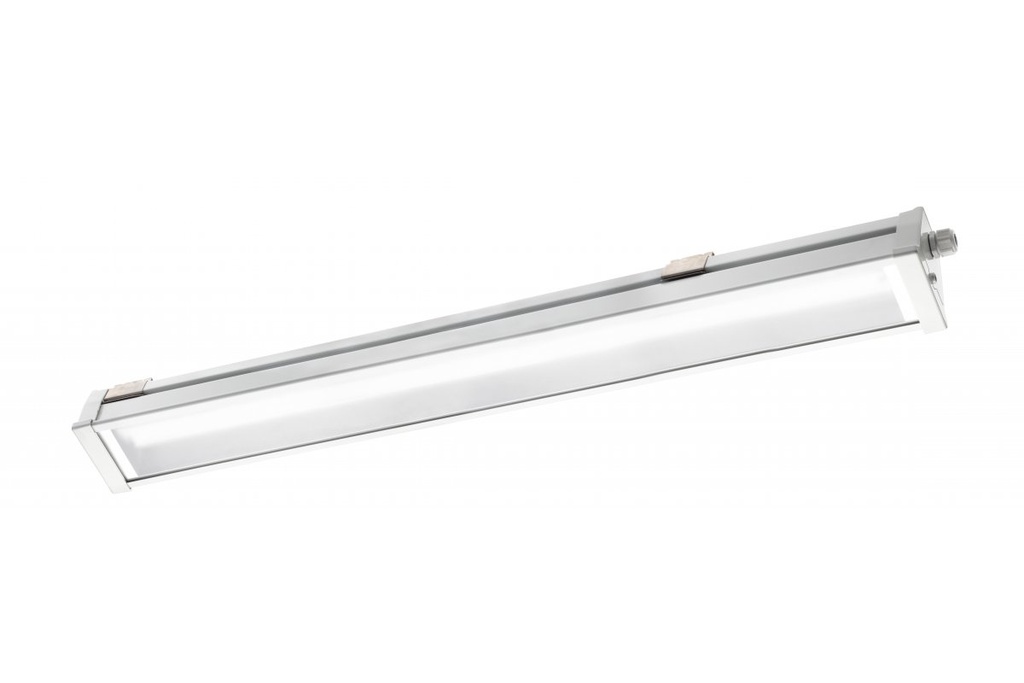 Світильник герметичний GTV HEROS LED 60W, 8400Lm, AC220-240V, 50/60 Hz, PF>0,9, Ra≥80, IP66, IK10, 4000K, сірий