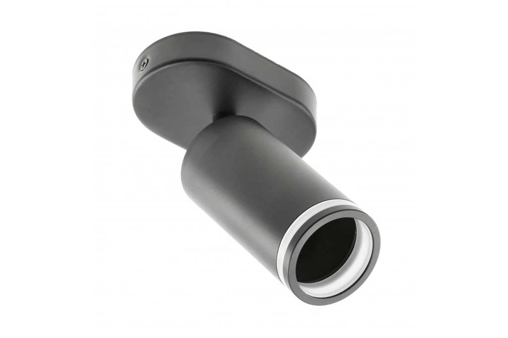 [6_22289] Поворотний світильник GTV SOLIS, алюміній, 55x100мм, IP20, 1*GU10, макс. 50Вт, макс. 250В, 50/60Гц, чорний